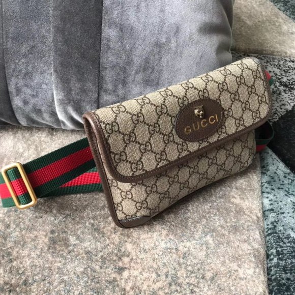 Gucci GG Belt Shoulder Bag Grey - Picture 3 of 7